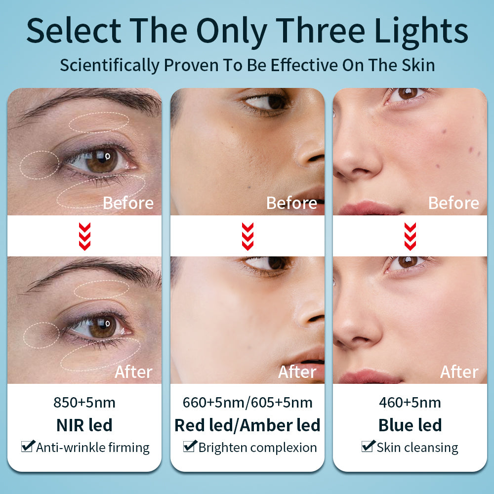 LED Light Therapy Facial Mask - Anti Aging